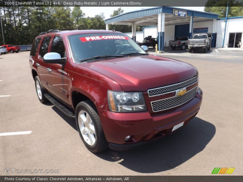 Deep Ruby Metallic / Light Cashmere/Ebony 2008 Chevrolet Tahoe LTZ 4x4