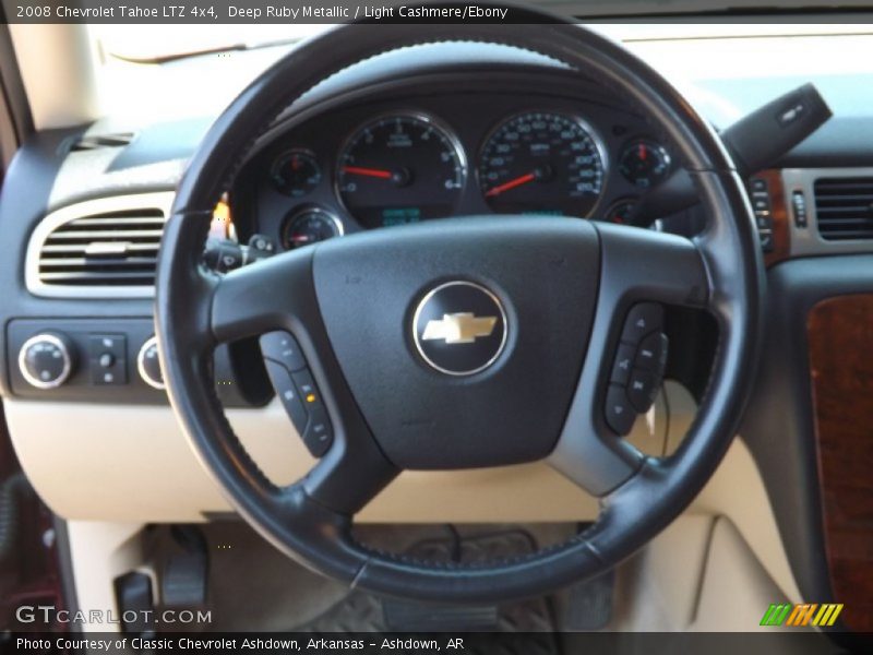 Deep Ruby Metallic / Light Cashmere/Ebony 2008 Chevrolet Tahoe LTZ 4x4