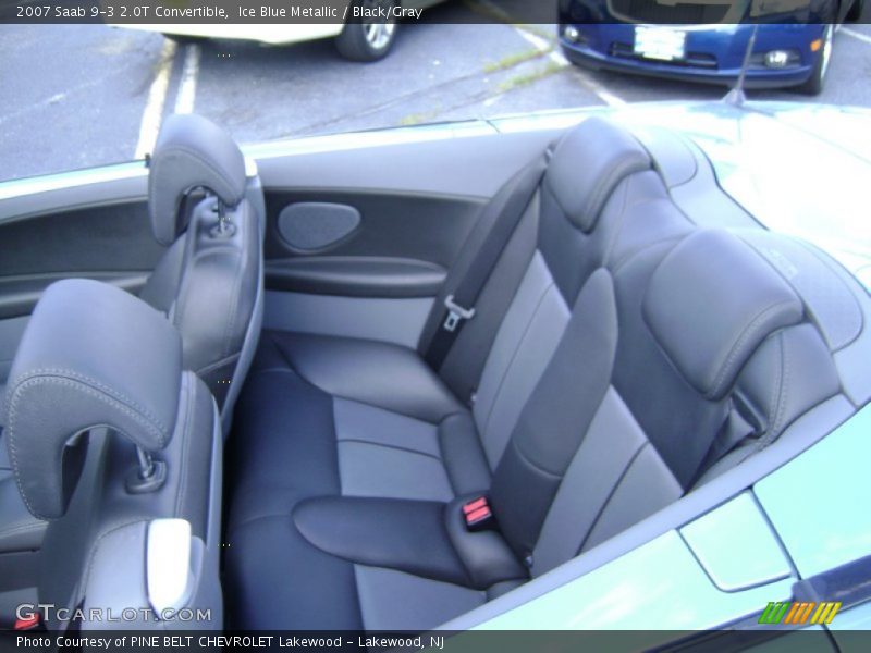 Ice Blue Metallic / Black/Gray 2007 Saab 9-3 2.0T Convertible