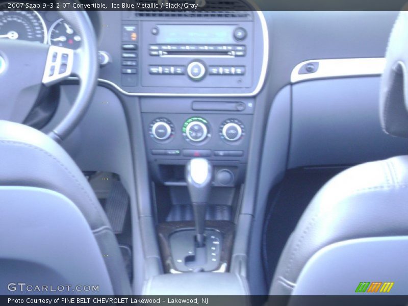 Ice Blue Metallic / Black/Gray 2007 Saab 9-3 2.0T Convertible