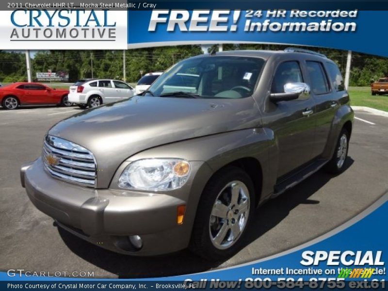 Mocha Steel Metallic / Gray 2011 Chevrolet HHR LT