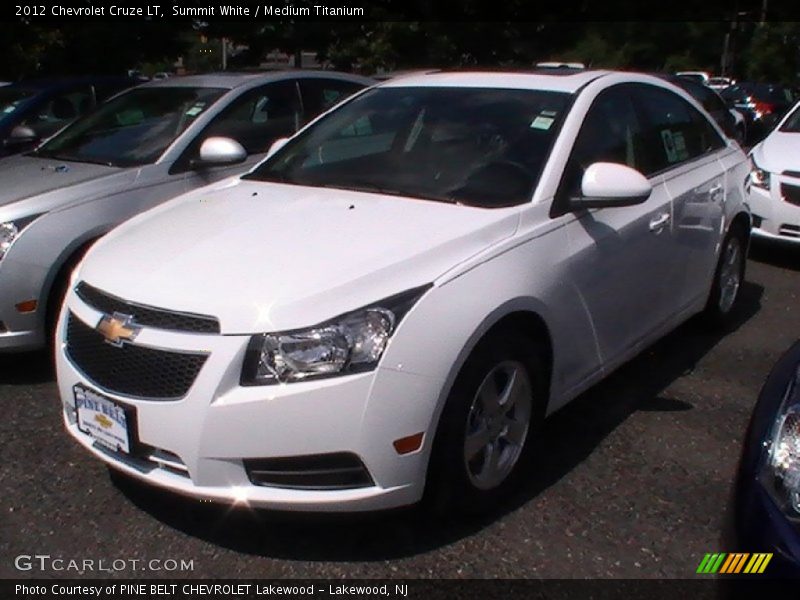 Summit White / Medium Titanium 2012 Chevrolet Cruze LT