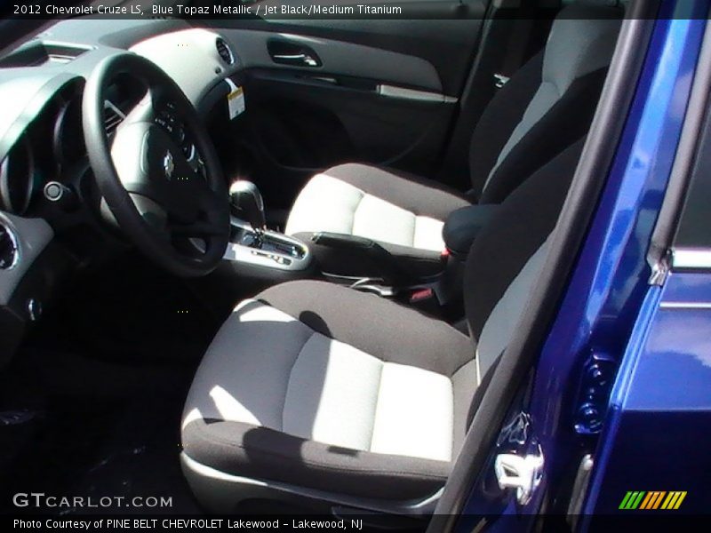 Blue Topaz Metallic / Jet Black/Medium Titanium 2012 Chevrolet Cruze LS