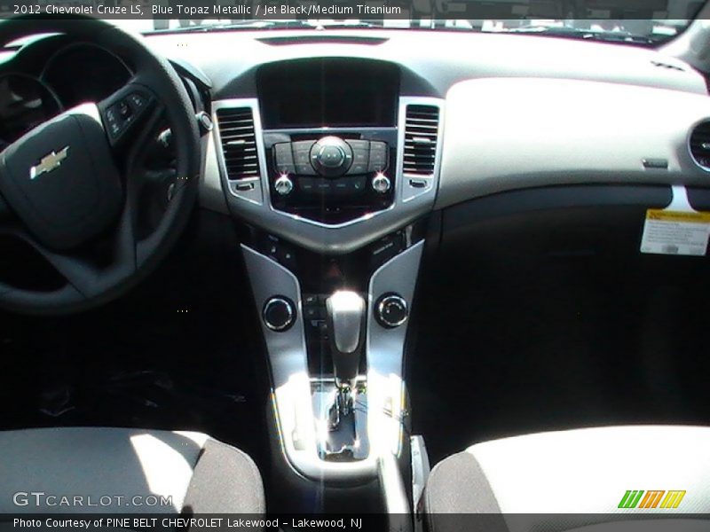 Blue Topaz Metallic / Jet Black/Medium Titanium 2012 Chevrolet Cruze LS