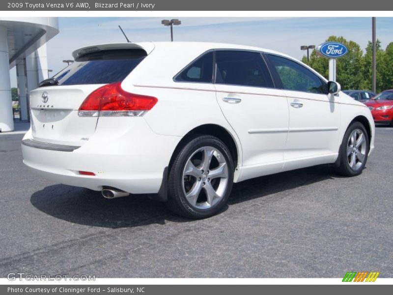 Blizzard Pearl / Ivory 2009 Toyota Venza V6 AWD