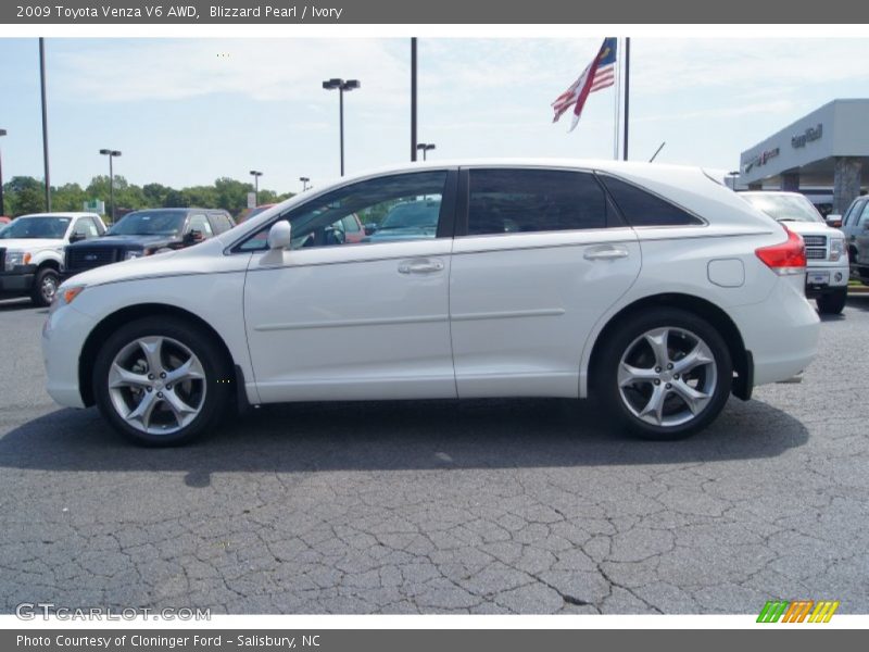 Blizzard Pearl / Ivory 2009 Toyota Venza V6 AWD