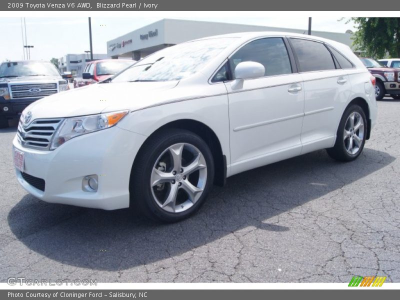 Blizzard Pearl / Ivory 2009 Toyota Venza V6 AWD