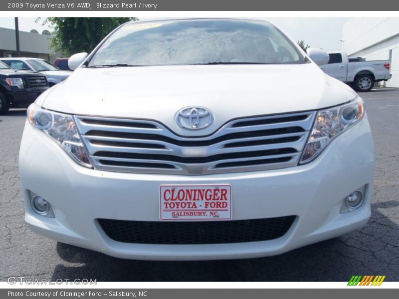 Blizzard Pearl / Ivory 2009 Toyota Venza V6 AWD