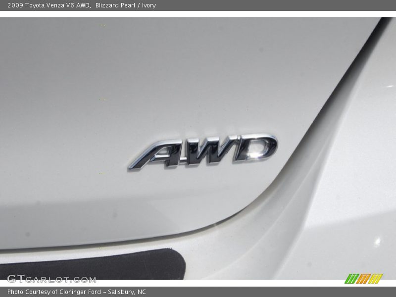 Blizzard Pearl / Ivory 2009 Toyota Venza V6 AWD