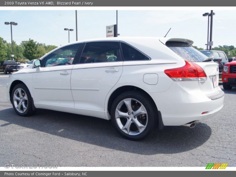 Blizzard Pearl / Ivory 2009 Toyota Venza V6 AWD