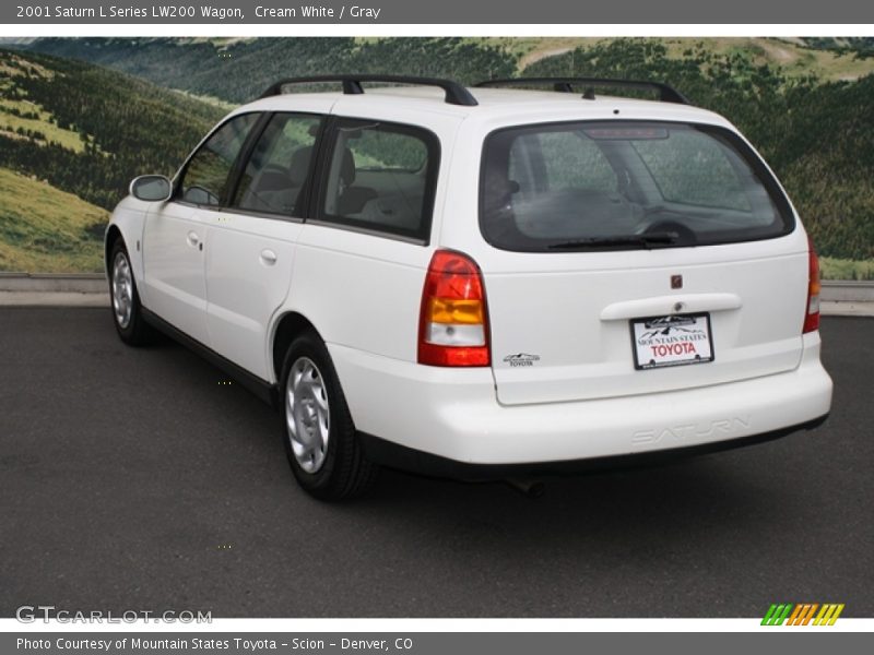 Cream White / Gray 2001 Saturn L Series LW200 Wagon