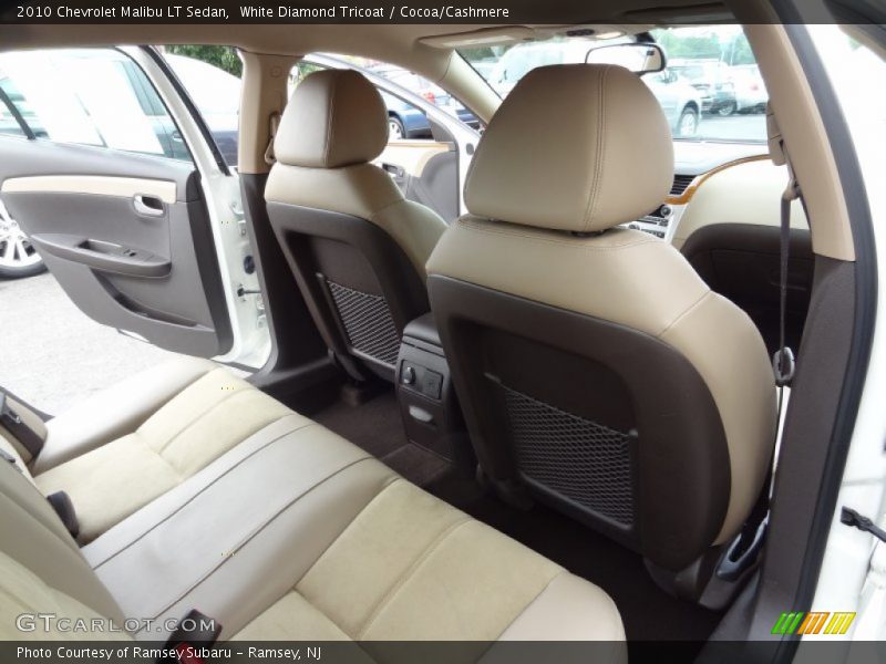 White Diamond Tricoat / Cocoa/Cashmere 2010 Chevrolet Malibu LT Sedan