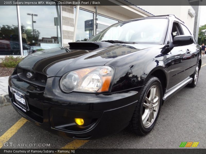 Obsidian Black Pearl / Black 2005 Subaru Impreza WRX Wagon