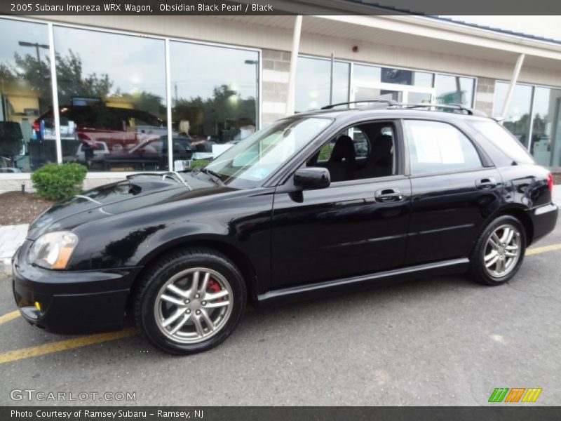 Obsidian Black Pearl / Black 2005 Subaru Impreza WRX Wagon