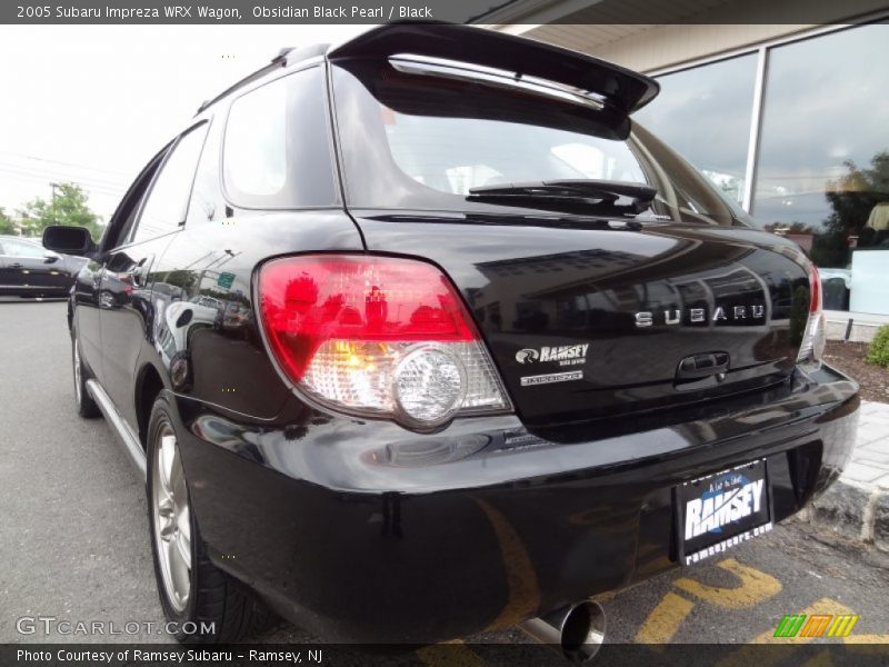 Obsidian Black Pearl / Black 2005 Subaru Impreza WRX Wagon