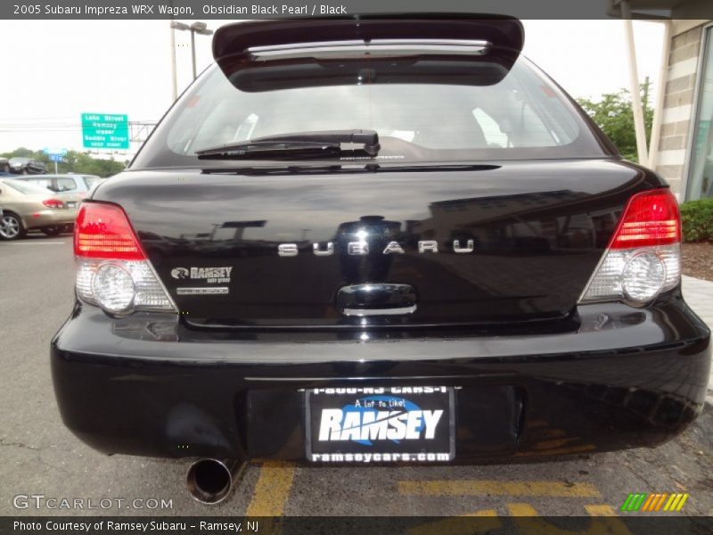 Obsidian Black Pearl / Black 2005 Subaru Impreza WRX Wagon