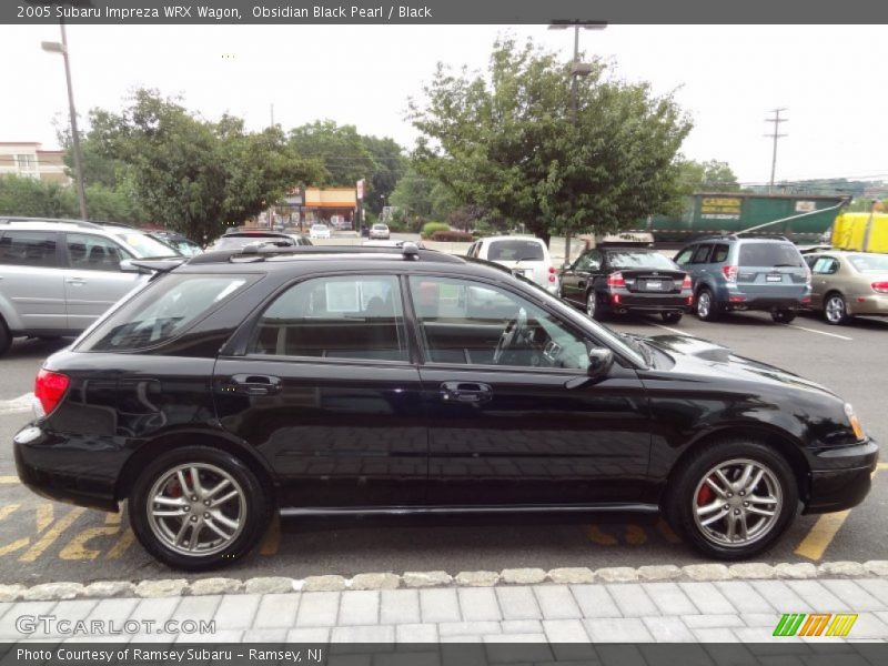Obsidian Black Pearl / Black 2005 Subaru Impreza WRX Wagon