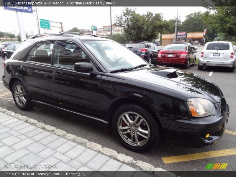 Obsidian Black Pearl / Black 2005 Subaru Impreza WRX Wagon