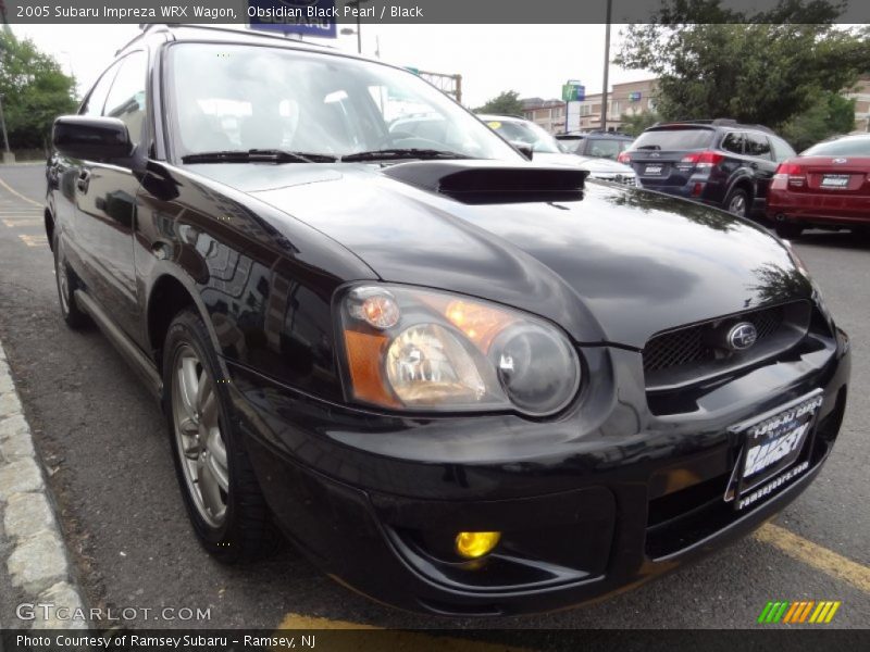 Obsidian Black Pearl / Black 2005 Subaru Impreza WRX Wagon