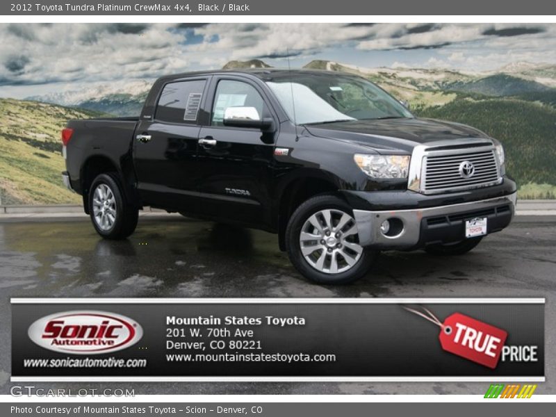 Black / Black 2012 Toyota Tundra Platinum CrewMax 4x4