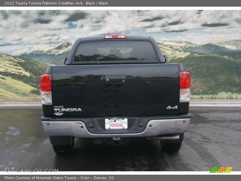 Black / Black 2012 Toyota Tundra Platinum CrewMax 4x4