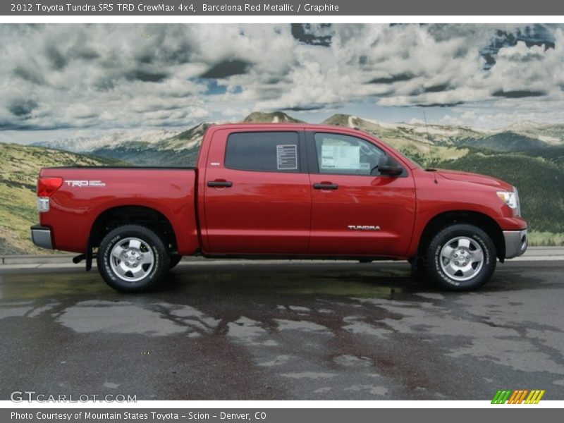 Barcelona Red Metallic / Graphite 2012 Toyota Tundra SR5 TRD CrewMax 4x4