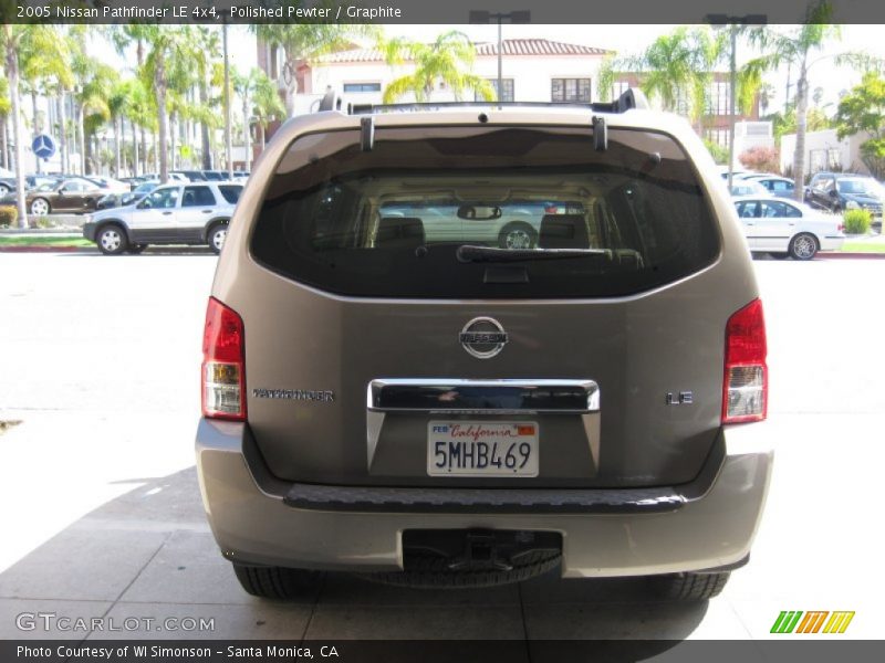 Polished Pewter / Graphite 2005 Nissan Pathfinder LE 4x4