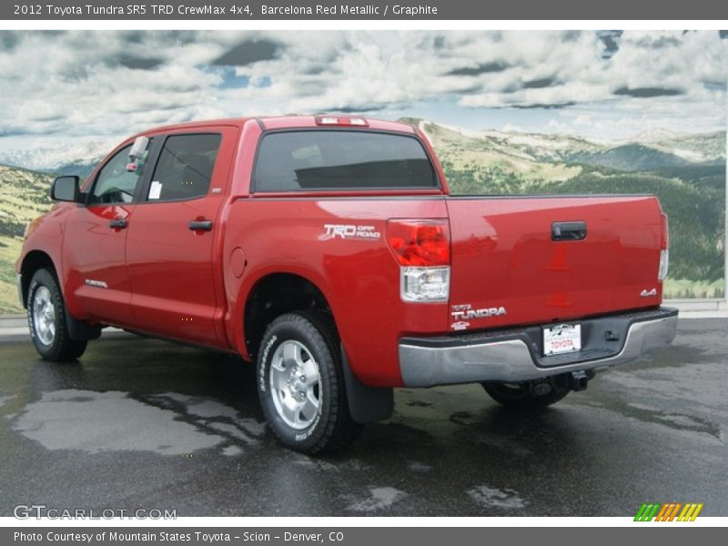 Barcelona Red Metallic / Graphite 2012 Toyota Tundra SR5 TRD CrewMax 4x4
