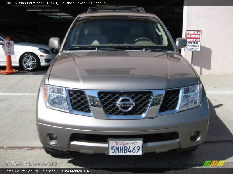 Polished Pewter / Graphite 2005 Nissan Pathfinder LE 4x4