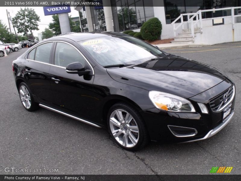 Black / Off Black/Anthracite 2011 Volvo S60 T6 AWD