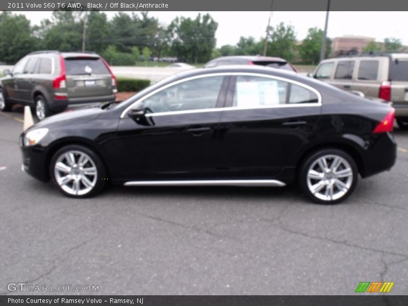 Black / Off Black/Anthracite 2011 Volvo S60 T6 AWD