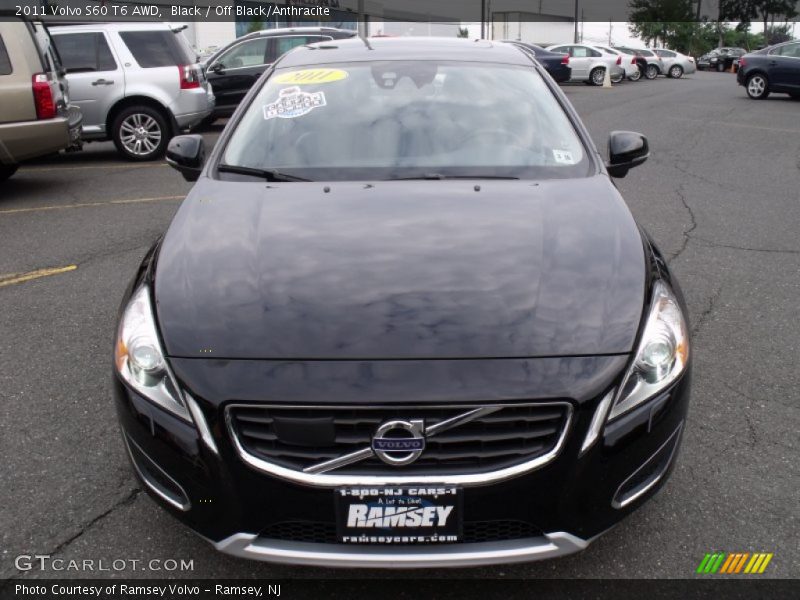 Black / Off Black/Anthracite 2011 Volvo S60 T6 AWD