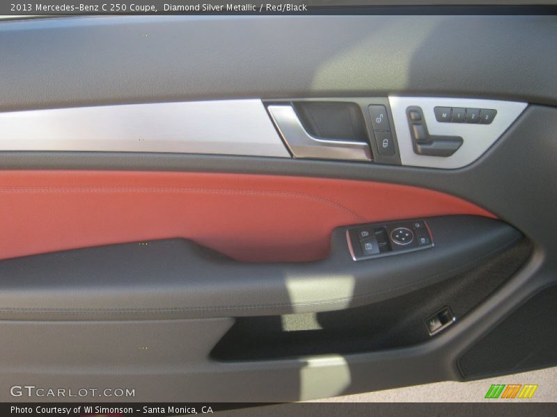 Diamond Silver Metallic / Red/Black 2013 Mercedes-Benz C 250 Coupe