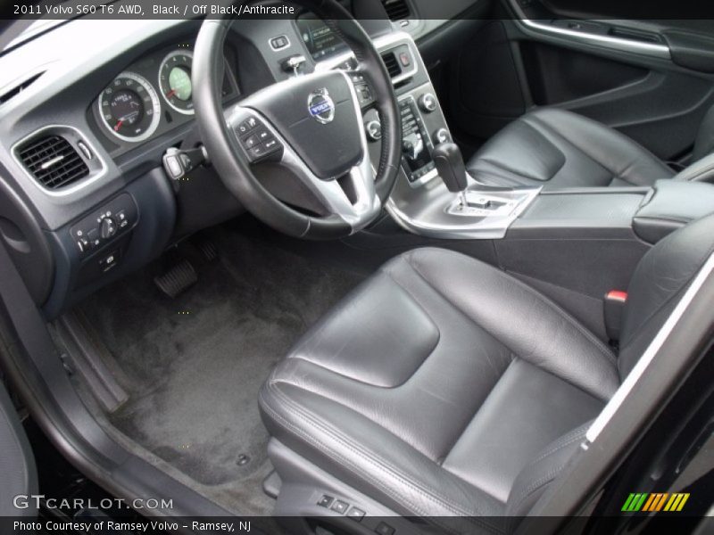 Black / Off Black/Anthracite 2011 Volvo S60 T6 AWD