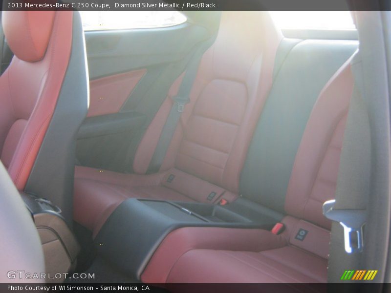 Diamond Silver Metallic / Red/Black 2013 Mercedes-Benz C 250 Coupe
