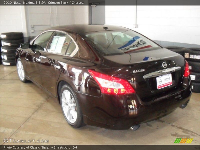 Crimson Black / Charcoal 2010 Nissan Maxima 3.5 SV