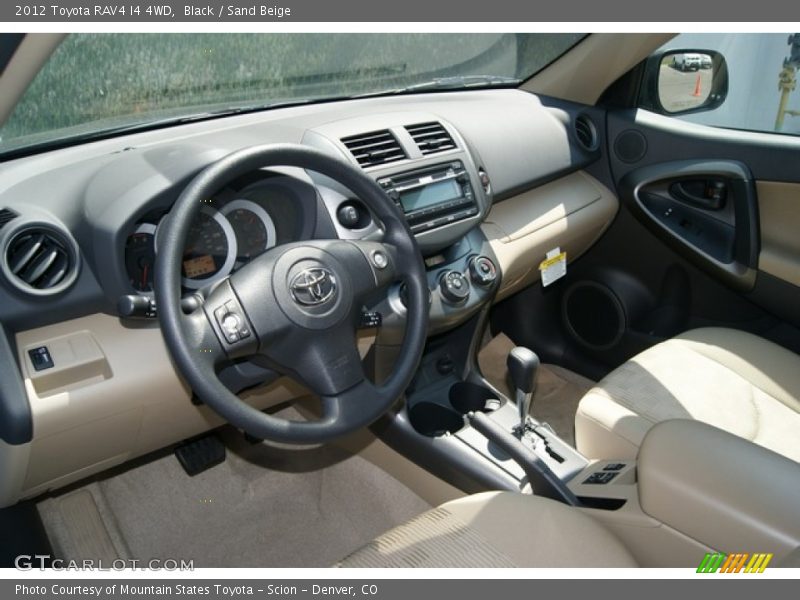 Black / Sand Beige 2012 Toyota RAV4 I4 4WD