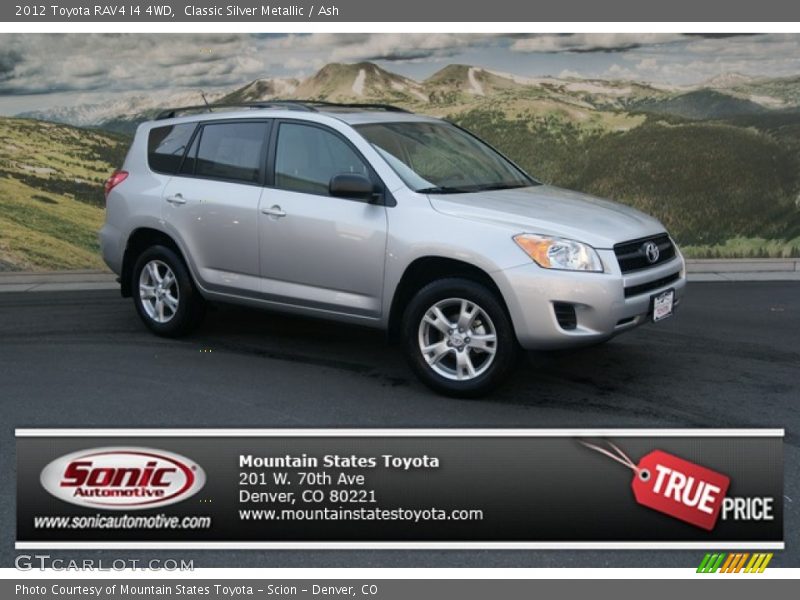 Classic Silver Metallic / Ash 2012 Toyota RAV4 I4 4WD