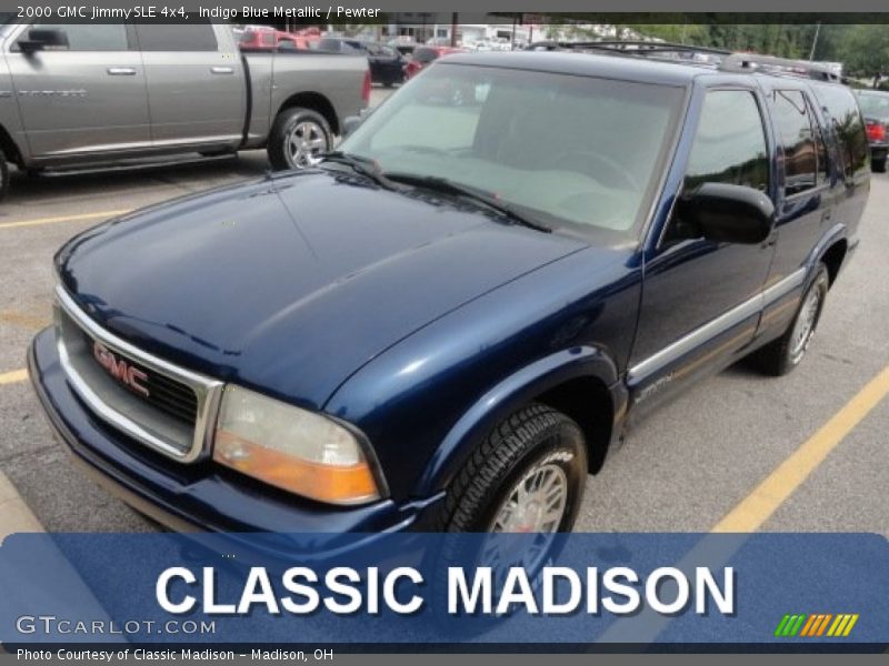 Indigo Blue Metallic / Pewter 2000 GMC Jimmy SLE 4x4