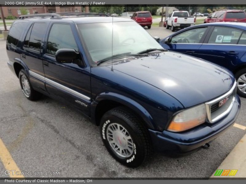 Indigo Blue Metallic / Pewter 2000 GMC Jimmy SLE 4x4