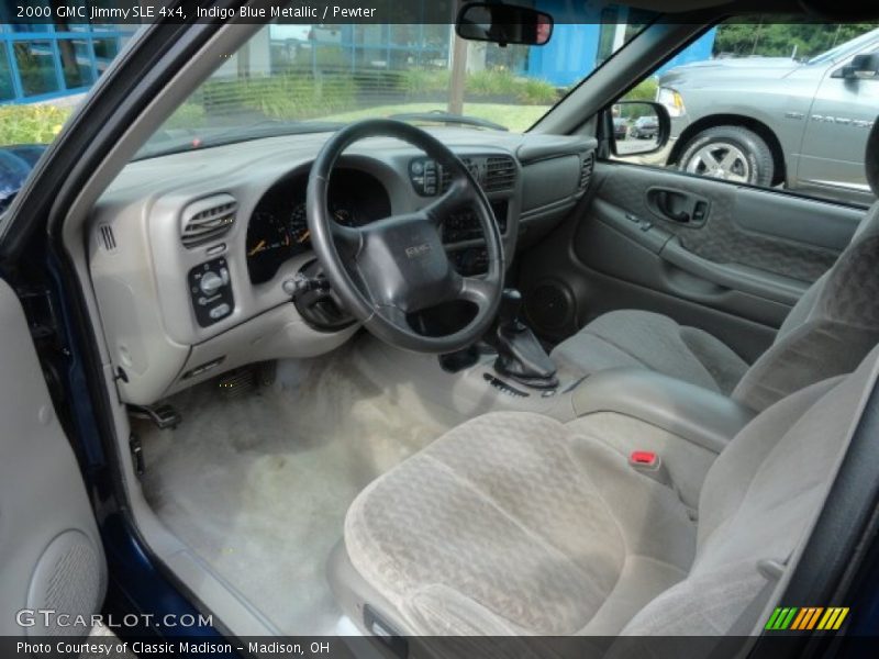 Indigo Blue Metallic / Pewter 2000 GMC Jimmy SLE 4x4