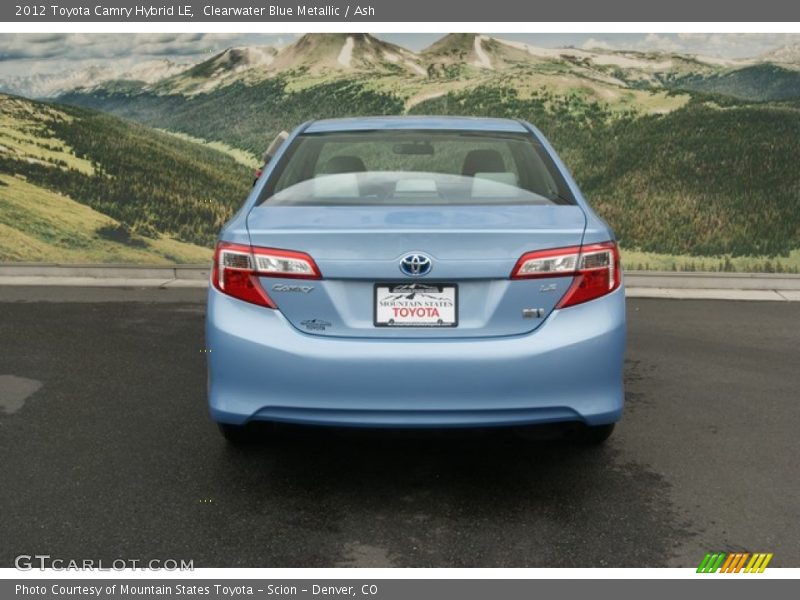 Clearwater Blue Metallic / Ash 2012 Toyota Camry Hybrid LE