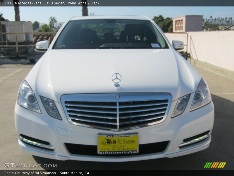 Polar White / Black 2013 Mercedes-Benz E 350 Sedan