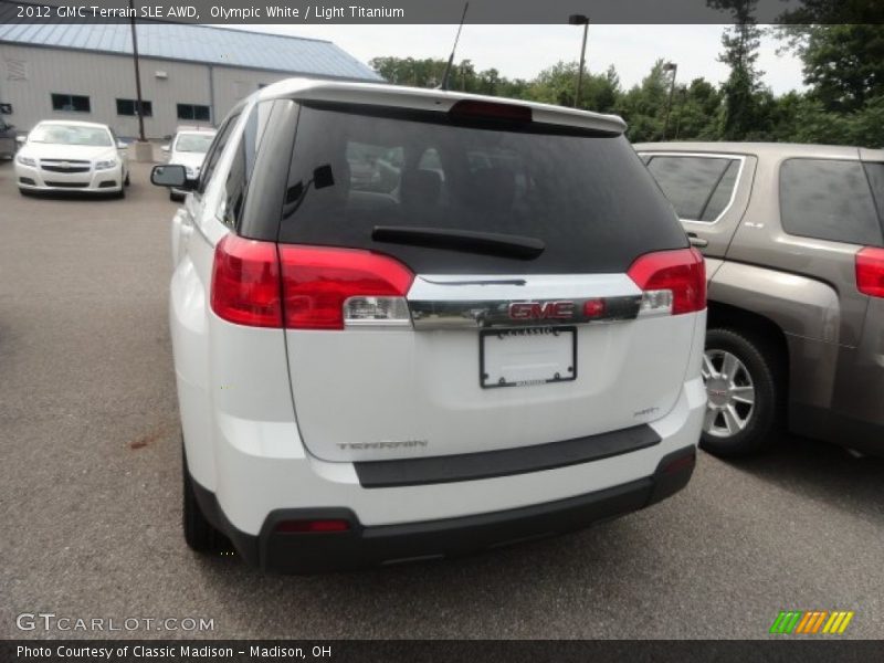 Olympic White / Light Titanium 2012 GMC Terrain SLE AWD