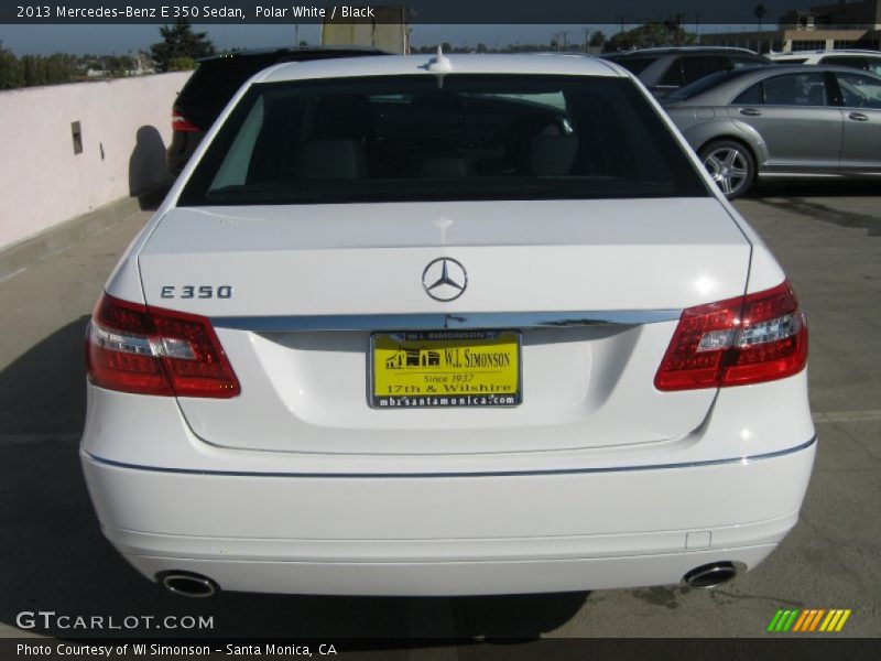 Polar White / Black 2013 Mercedes-Benz E 350 Sedan