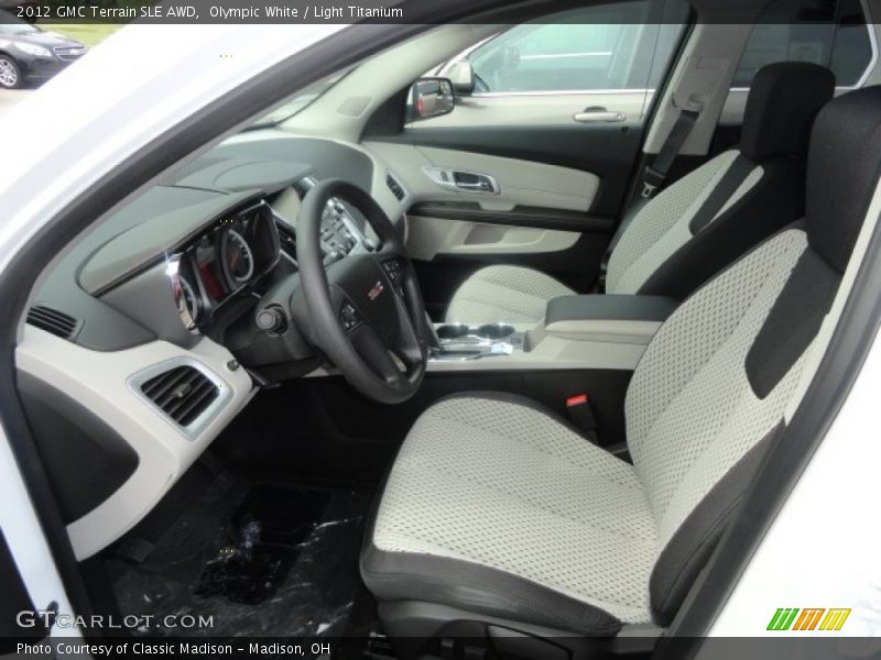 Olympic White / Light Titanium 2012 GMC Terrain SLE AWD