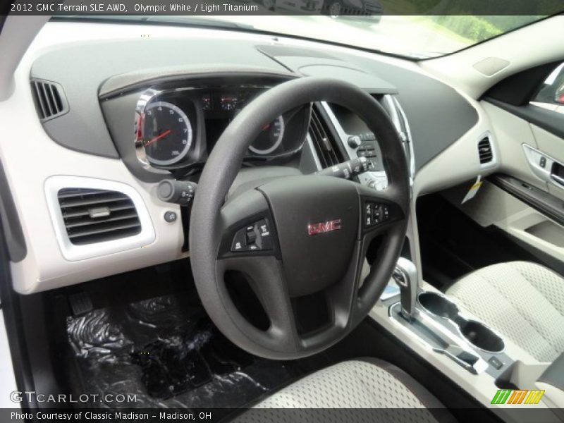 Olympic White / Light Titanium 2012 GMC Terrain SLE AWD