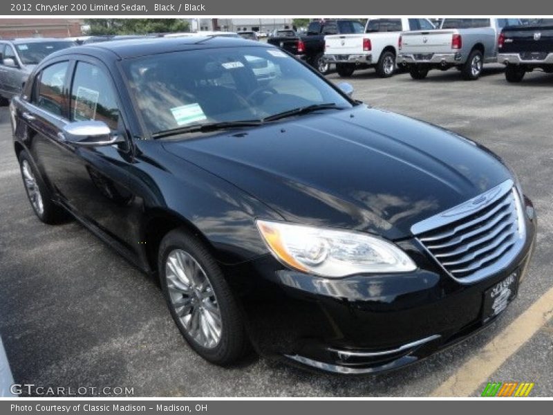 Black / Black 2012 Chrysler 200 Limited Sedan