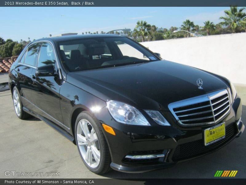 Black / Black 2013 Mercedes-Benz E 350 Sedan