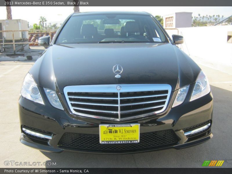 Black / Black 2013 Mercedes-Benz E 350 Sedan
